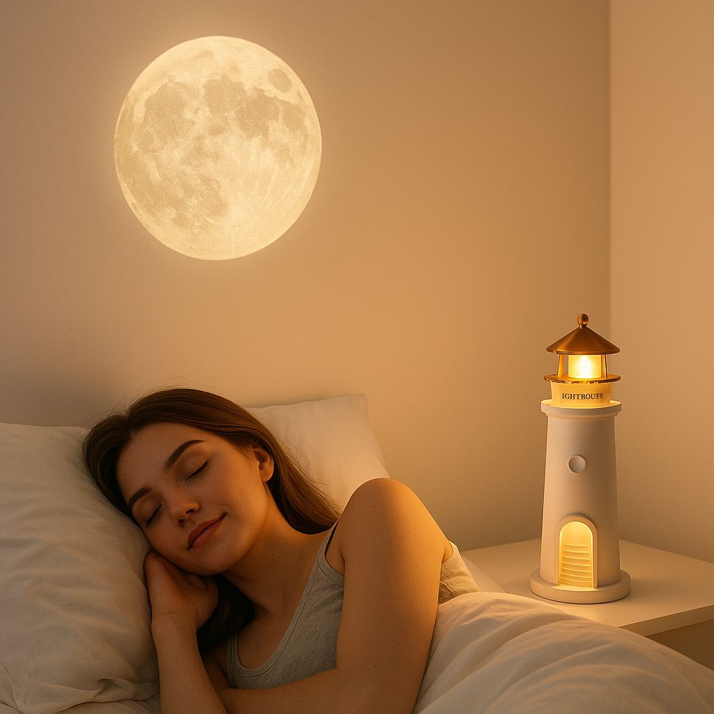Lumoont™ Faro proyector de luna con altavoz bluetooth