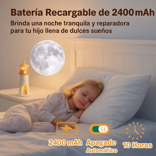 Lumoont™ Faro proyector de luna con altavoz bluetooth
